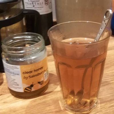 #τσαιτουβουνου #μελι Greek Mountain Tea with honey. Perfect for a cold autumn evening!